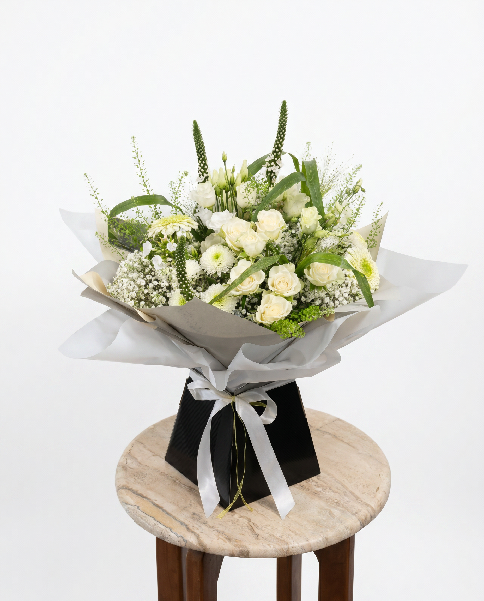 Moss&ivy florist bedford (2) “Pure Elegance” Bouquet of seasonal yellow flowers - Image 1