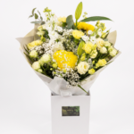 “Golden Sunshine” Bouquet of seasonal yellow flowers