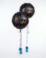 "Birthday Wishes" Seasonal Flowers with Balloon & Card - Image 2