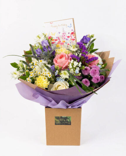 Birthday Bouquet with Greeting Card